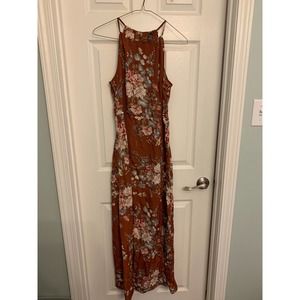 Floral Print Halter Dress